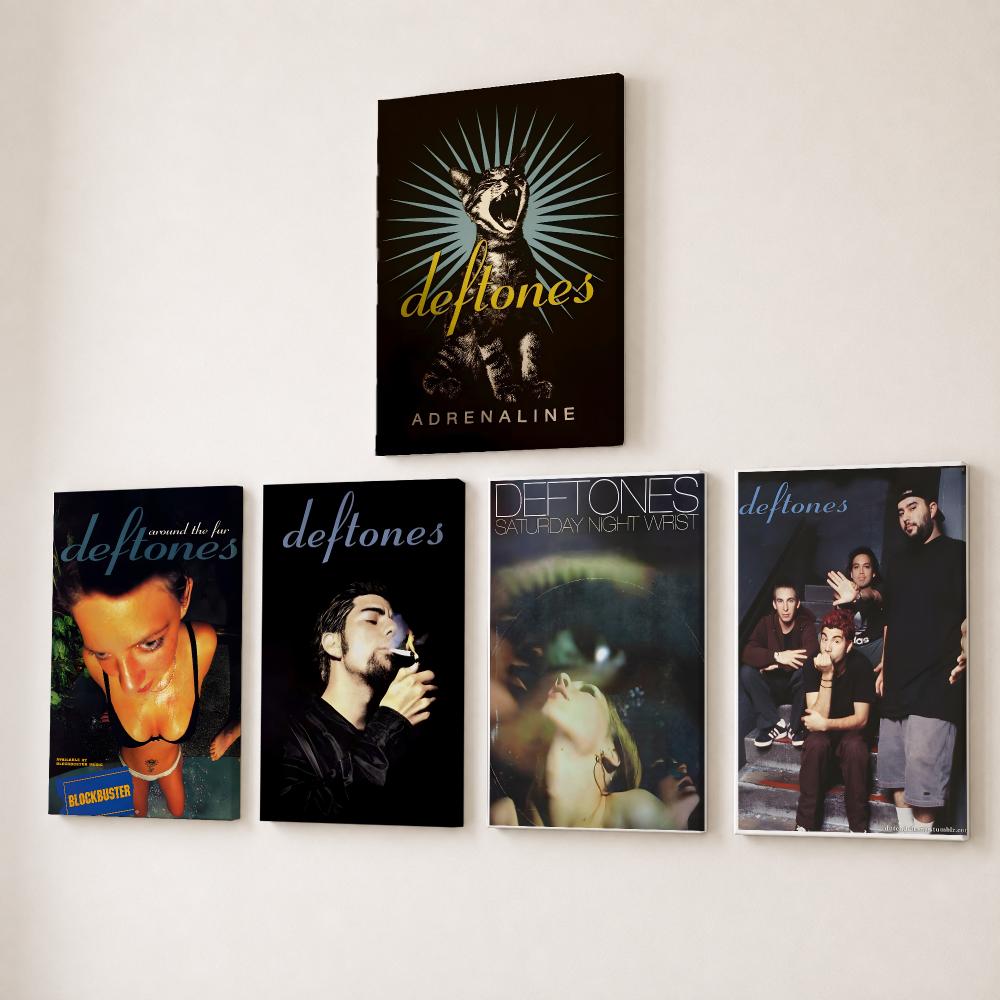 Canvas Wrap Ready - Rock Band D-Deftones Painting Calligraphy HD