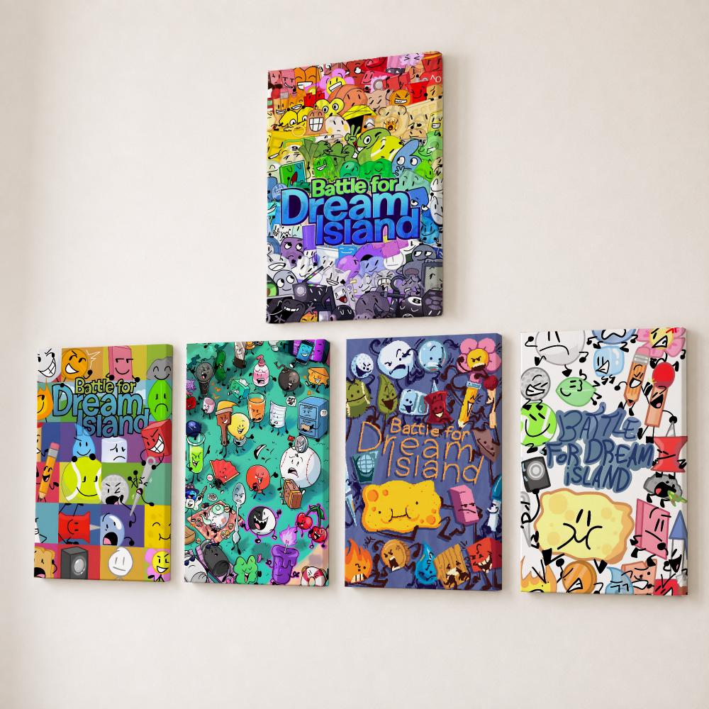 Canvas Wrap Ready - Bfdi B-Battle For Dream Island Painting