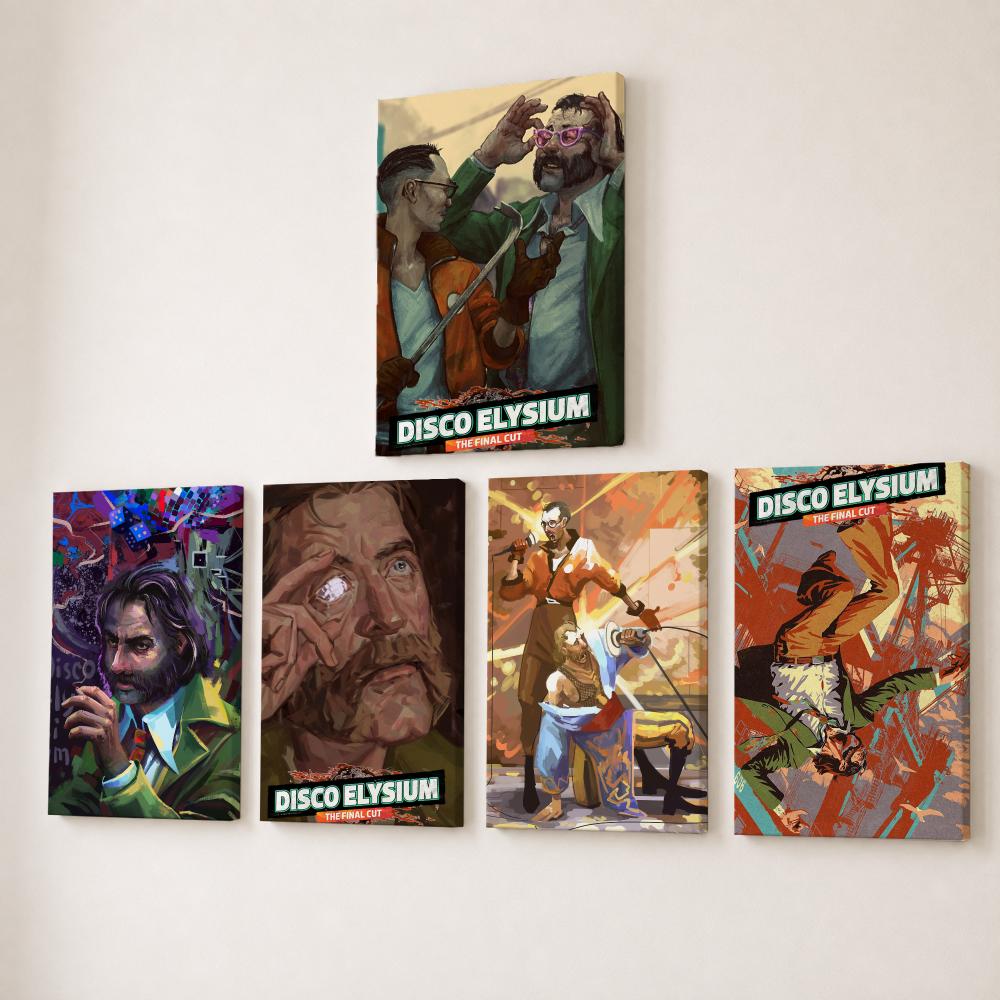 Canvas Wrap Ready - D-Disco Elysium Hot Video Game Painting