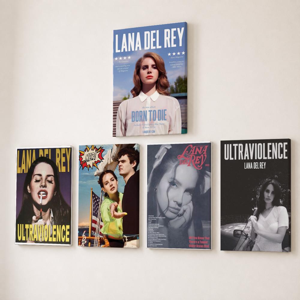 Canvas Wrap Ready - Famous Singer L-Lana Del Rey Painting