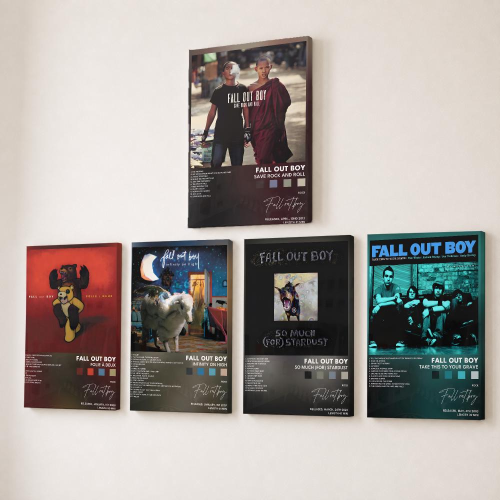 Canvas Wrap Ready - Rock Band F-Fall Out Boy Music