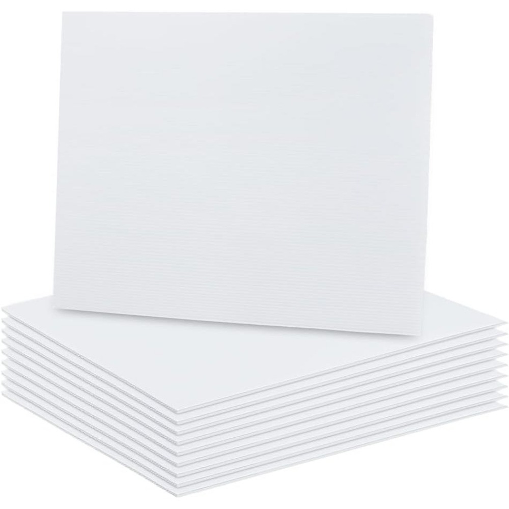 10 Sheets White Corrugated Pla - огляд і ціна Yard Sign Blank