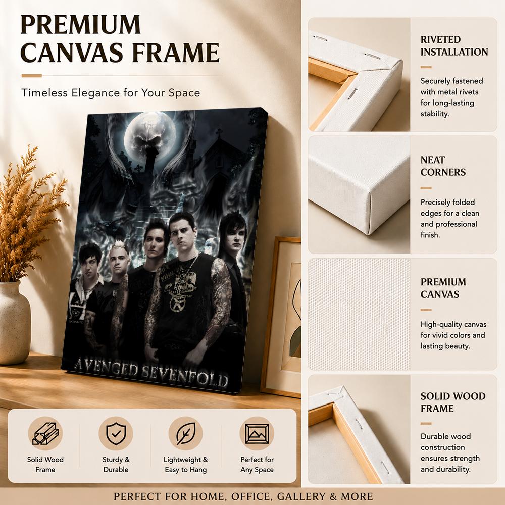 Rock Band A-avenged Sevenfold  - огляд і ціна Canvas Wrap Ready