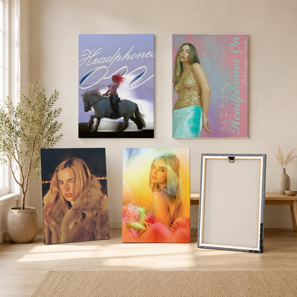 Singer A-addison Rae Painting  - огляд і ціна Canvas Wrap Ready