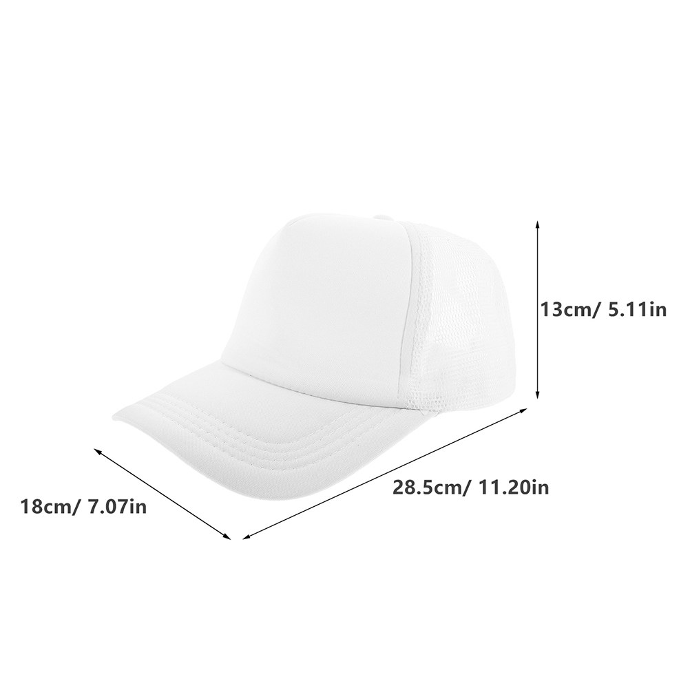 5Pcs Blank Baseball Cap Mesh B - огляд і ціна Hat Sublimation Blank