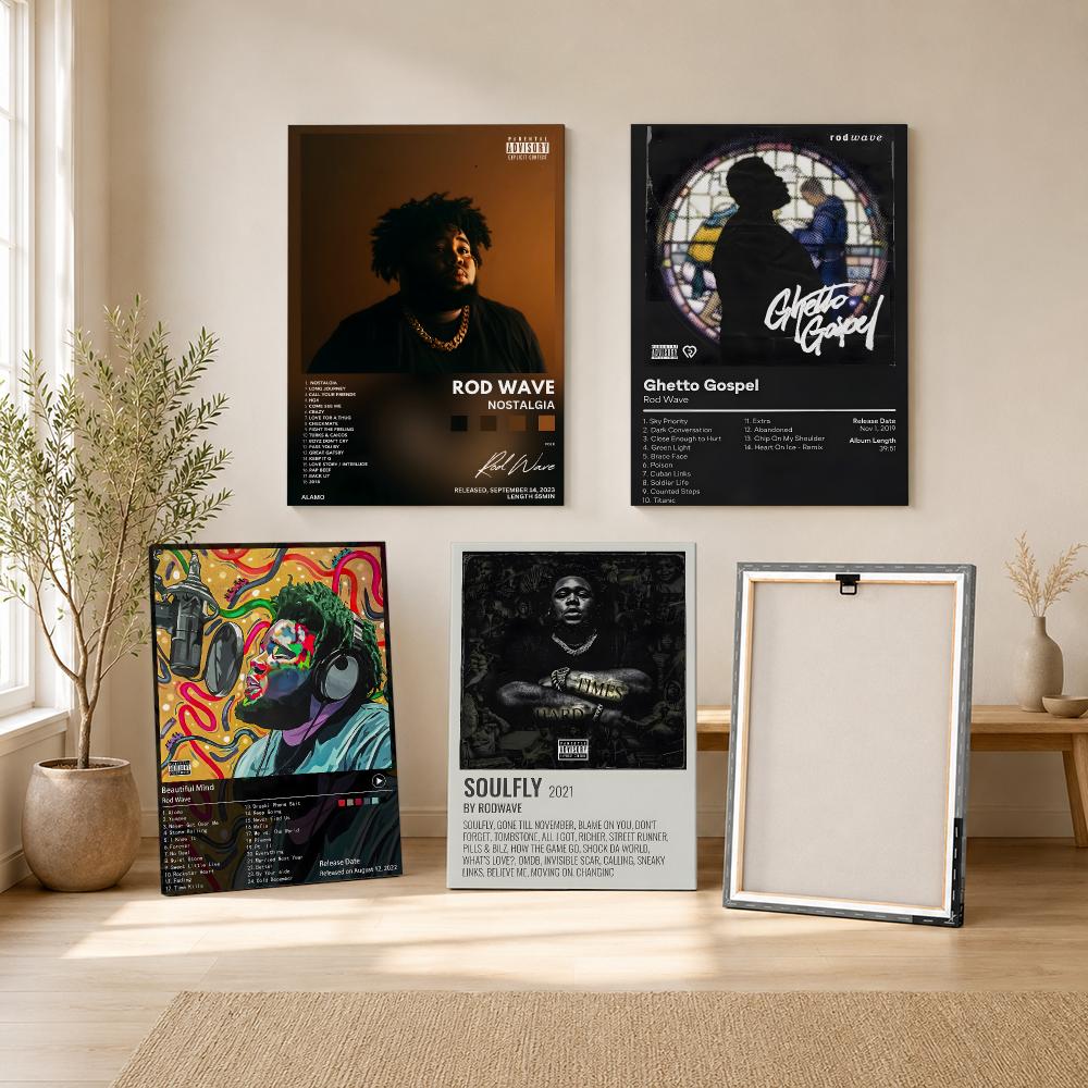 Rapper Singer R-Rod Wave Paint - огляд і ціна Canvas Wrap Ready