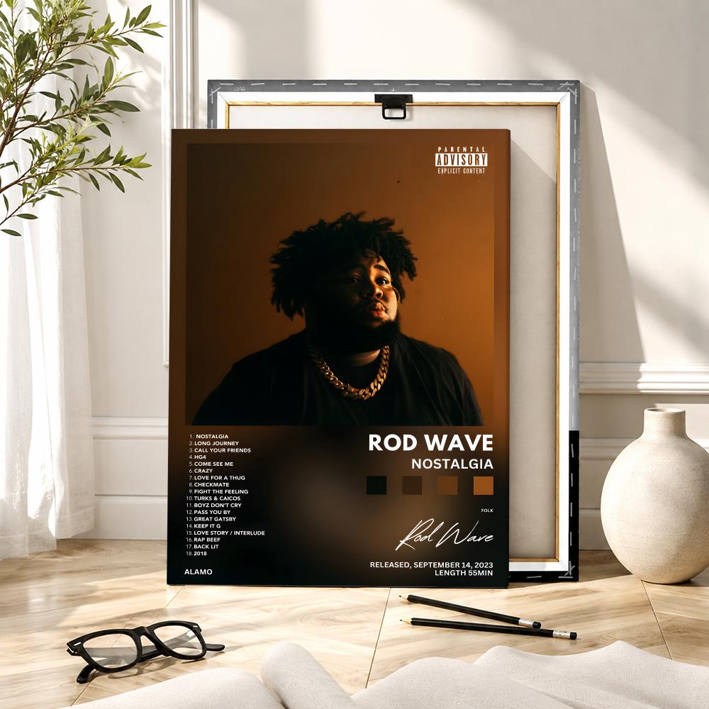 Rapper Singer R-Rod Wave Paint - огляд і ціна Canvas Wrap Ready