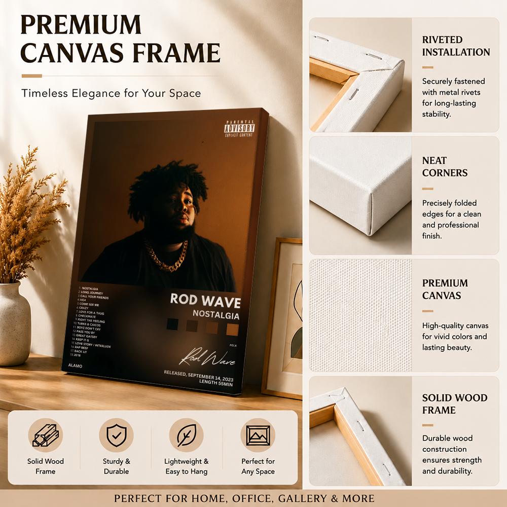 Rapper Singer R-Rod Wave Paint - огляд і ціна Canvas Wrap Ready