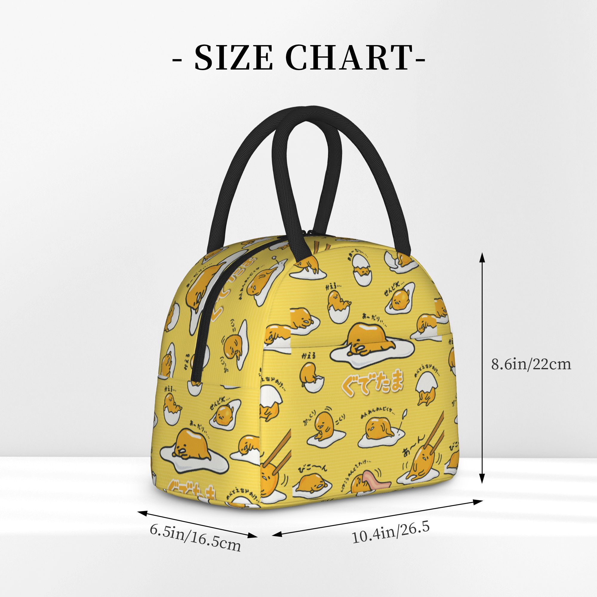 Gudetama Cute Egg Cartoon Insu - огляд і ціна Tote Bag Sublimation